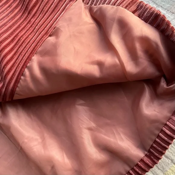 Nasty Gal Collection Pink Crushed Velvet Ribbed Double Breasted Lined Blazer NWT - Picture 7 of 10